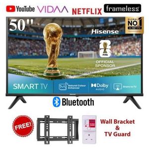Hisense 50A4 50 Inch FHD 1080p Vidaa Smart TV 2025 MODEL (2YRS WARRANTY)+FREE BRACKET+TV GUARD
