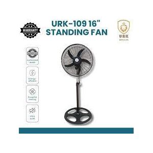 URK-109 Fan 18 Inch Floor Pedestal / Standing Fan with Height, Tilting Angle Adjustment support