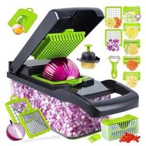 16pc Vegetable Cutter Slicer Dicer Chopper Veggie Slicer Chopper multicoloured 