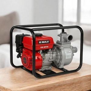 K-Max 2-Inch 7HP Petrol Water Pump with Compact Inlet Quick Hose Connection, Low Maintenance Pump Body for Long Life
