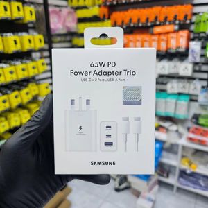 Samsung Galaxy Super Fast Charger 65W Full Charger USB C type c to c Adapter 3 Ports Wall Charger Block Super Fast Android charger for Galaxy A17 A07 A16 A15 5G A14 A13 A56 A36 A26 A55 A06 A05s S26 Ultra S25 Ultra S24 S23 S22 S21 S20 S10 Z Flip 7 6 5 Z Fold 7 6 5