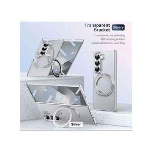 Samsung Z Fold 7 Anti Yellow 360° Rotating Ring Stand Magnetic Case with Magsafe