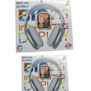 Mvp 250 ultra 3 smart watch with big headset amoled screen quality 