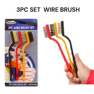 3-Piece Mini Wire Brush Cleaning Tool Kit