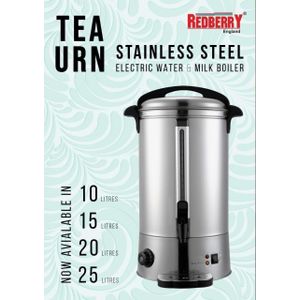 Redberry Premium Range Electric Tea Urn – 20L Stainless Steel Boiler