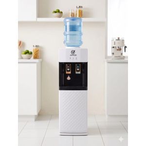 sarahtech Water Dispenser with Hot and Cold Water White Standing Design Water Dispenser