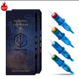 Poseidon TATTOO CARTRIDGE NEEDLES 20 PIECES ASSORTED