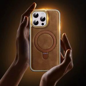 iPhone 15 Pro Max Quality Leather Case with MagSafe – Stylish Durable and Magnetic Compatible Protective Phone Cover