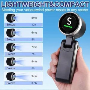 Portable Turbine Handheld Fan Black