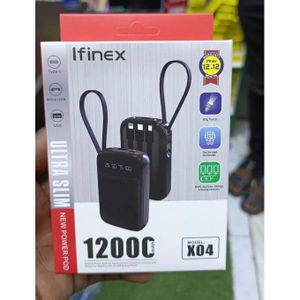 Ifinex X04 Ultra Slim Portable Power Bank 12000mAh