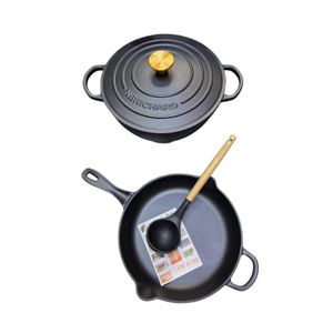 Cast Iron  Dutch Oven with Lid – Non-Stick Ovenproof  Casserole Pot, Sturdy Dutch Oven Cookware, saucepan