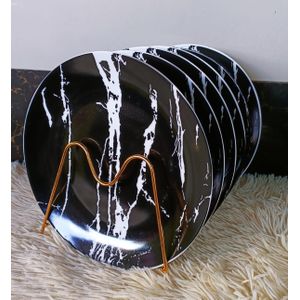 Beautiful ceramic dinner plates, set of 6 pieces