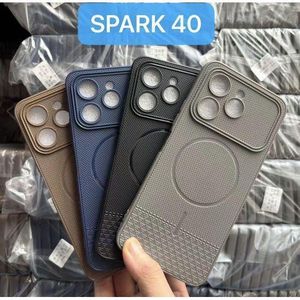 Tecno Spark 40 unique soft silicone phone Case/Cover with magsafe_Black