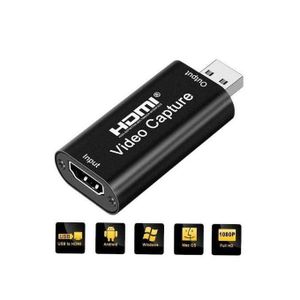 4K Input Resolution Support HDMI to USB HDMI Capture Card for Online Meetings & Video Conferencing