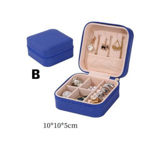 Portable Travel Jewelry Case Organizer: Compact Storage Box for Rings, Earrings, Necklaces & Bracelets. Mini PU Leather Display Holder with Velvet Lining Lightweight & Secure Travel Essential