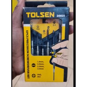 Tolsen Precision Screwdrivers Set 6pcs