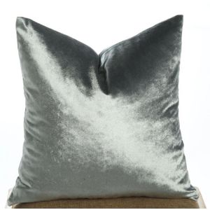 Shiny velvet Grey Luxury Decorative Cushion Case(Cover)