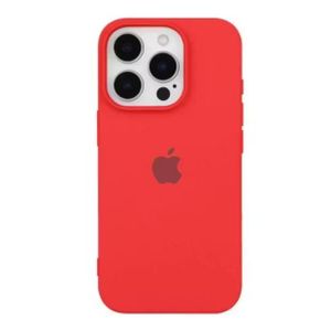Premium Red Silicone Shockproof Case for iPhone 16 Pro - Soft Touch Slim Fit