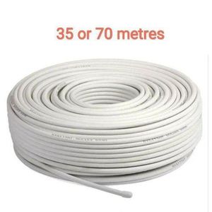 Tv Coaxial Cable Or Tv Aerial Cable 35 To 70m, White
