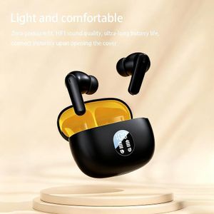 Wireless Bluetooth Headphones with Ultra Long Endurance, High Sound Quality,Low Latency, Dustproof and Waterproof,Bluetooth 5.4, Ear Buds Wireless with Digital Display,Gaming Headphones