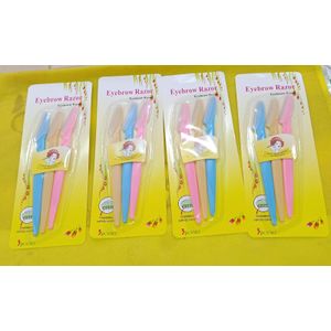 Tinkle  Eyebrow Shaper Facial Hairs Razor 3pcs
