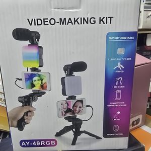 AY-49RGB Smartphone Studio Kit for Live Streaming Tutorials and Coaching