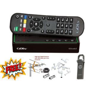 Gotv Decoder + FREE Aerial+CABLE CLIPS & 32 GB FlashDisk