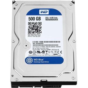 WD Western Digital 500GB Desktop Hard Disk Drive - 7200 RPM SATA 6 Gb/s 16MB Cache 3.5 Inch