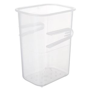 Storage Container 6 Grid Food Vegetable Fruit Storage Bin Fridge Organizer  Drain Tray Meat Onion Ginger Transparent Crisper