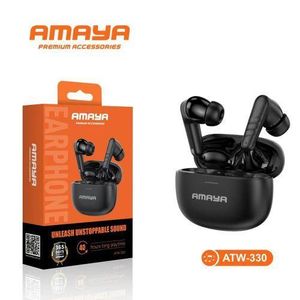 Amaya ATW-330 Wireless Earbuds, Black