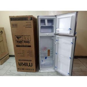 Mika 168 L FRIDGE DOUBLE DOOR SILVER/INOX WITH A COOL PAD WITH FREE GIFTS