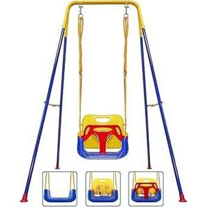 Kids Indoor Swing with Safety Belt – Heavy-Duty Steel Frame