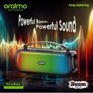 Oraimo Wrap Heavy Bass Strap Design Portable Wireless Speaker - Miniso Kenya