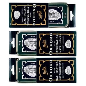 Helix 3 OXFORD SETS OF MATHEMATICAL / GEOMETRICAL INSTRUMENTS _ Complete & Accurate 