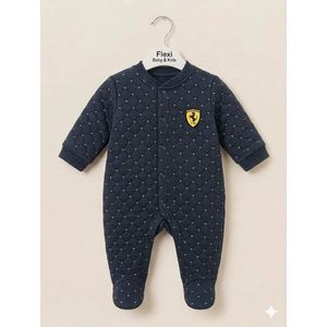 Premium Quilted Baby Romper/Footie with snap front closure