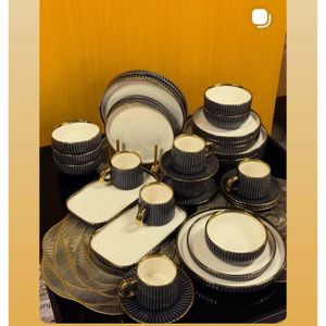 Elegant European Porcelain Dinner Set