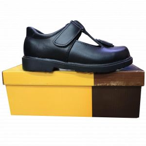 Bright Size (31-36)  Black Lace-Up  Non-Slip Sole  Everyday School Wear