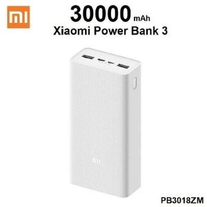 Xiaomi Mi Power Bank 3 30000mAh 18W Dual USB Fast Charging Portable Charger for Phones