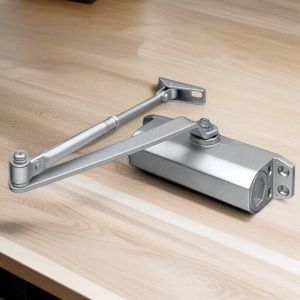 Silver Painting Body Fireproof Heavy Duty Adjustable Strength Hydraulic Door Closure Closing Device 