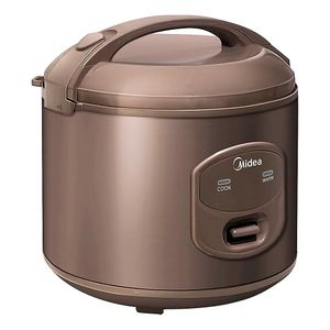 Midea MB-YJ308J-N 3L, 500W Rice Cooker Metal Body With Plastic lid-Brown