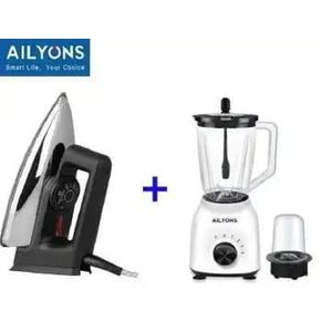 Ailyons 2-in-1 Kitchen Bundle – Blender + Dry Iron Box