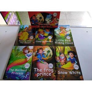 6 in 1 - English storybooks Set For Kids,Educational & Entertaining For Children  - Fun,School, Bedtime - RED