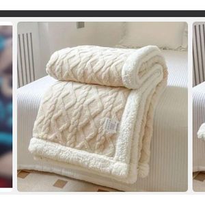Fleece Sherpa Warm Woolen Throw Blanket 