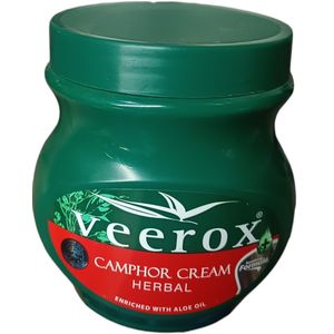 Veerox Herbal CAMPHOR CREAM Enriched With Aloe Oil MOISTURIZES With Glycerin cf