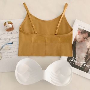 Fashion 2PC Sexy Lingerie Strapless Brassiere Top Push Up Bras