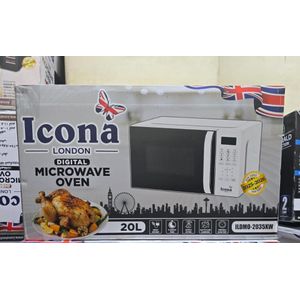 Icona London 20l energy saver digital microwave oven(1 year warranty)