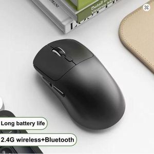 Wireless  Bluetooth + 2.4G Dual-mode Rechargeable 6 Buttons Optical Mouse - (Black)