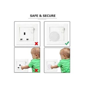 10 pieces reusable Power Socket Outlet Mains Plug Cover For Baby/Child Safety fits 2/3 pin plug