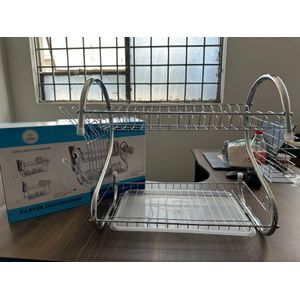 2-Tier Stainless Steel Dish Rack