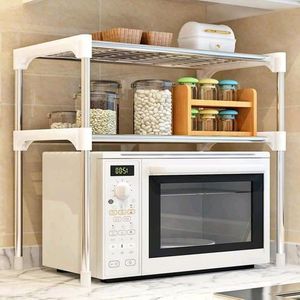 2 Tier Adjustable Microwave Organizer / Stand-Quite Elegant